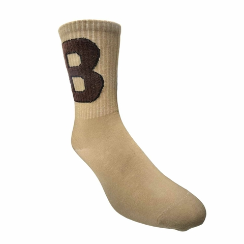 Medias Caña Alta Beige B