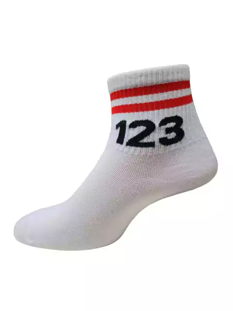 Medias caña baja 123 (rojo)