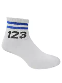 Medias Caña Baja 123 (azul) - comprar online