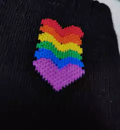 Medias Caña Alta Heart Pride - comprar online
