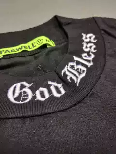 Remera God Bless negra - KITCH TECH
