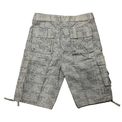 Bermuda short Kadi Ward Cuadros Gris - comprar online