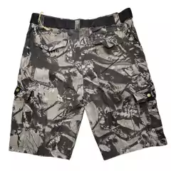 Bermuda short Kadi Ward Camuflado Negro Gris - comprar online