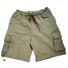 Bermuda Short YTI Verde Militar Cordon Fluo