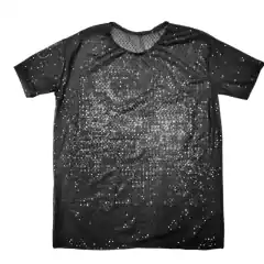 Remera unisex Transparente micro Tul lentejuelas