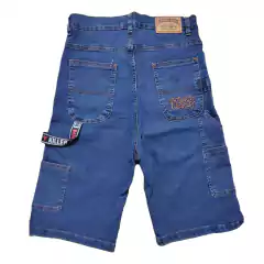 Bermuda Jean Tiro Alto Azul HK - comprar online