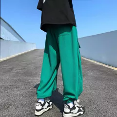 Pantalon Waffle Baggy Babucha Aladino Verde Streetwear Cargo Moda Joggers 126 Niños - KITCH TECH