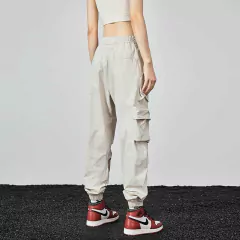 Image of Pantalon Cargo Streetwear Blanco Hueso 43