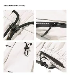 Pantalon Cargo Streetwear Blanco Hueso 43 - buy online