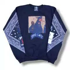 Buzo 2Pac Negro Cuello Redondo