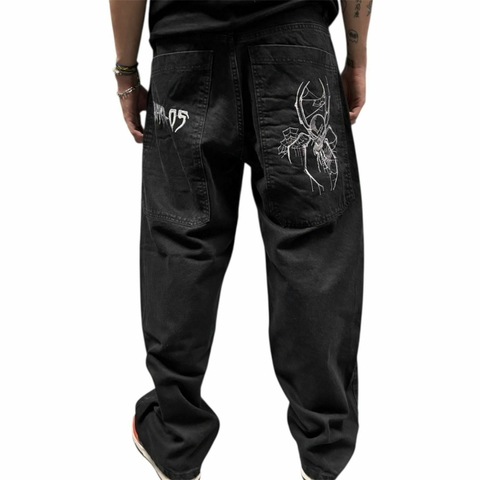 Pantalon Jean Baggy Blaka White Skull - comprar online