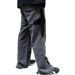 Pantalon Baggy Intervenido Cruces Strass - KITCH TECH