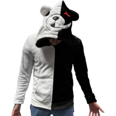 Buzo Hoodie Con Cierre Monokuma Danganronpa en internet