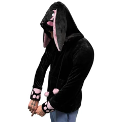 Buzo Hoodie Con Cierre Conejito en internet