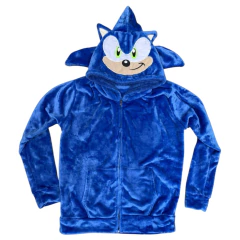 Buzo Hoodie Con Cierre Sonic The Hedgehog