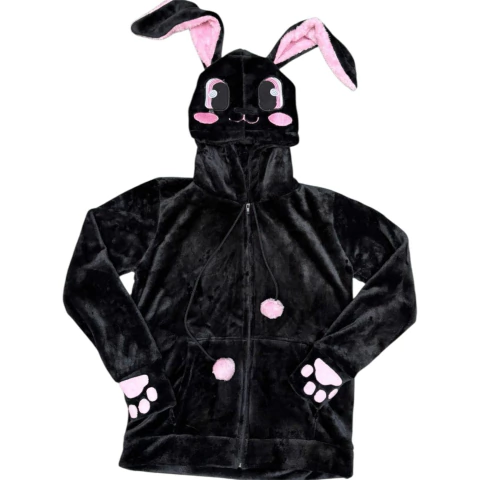 Buzo Hoodie Con Cierre Conejito