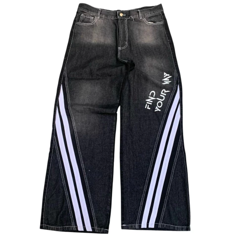 Pantalon Baggy Wide Leg Ryder Tiras