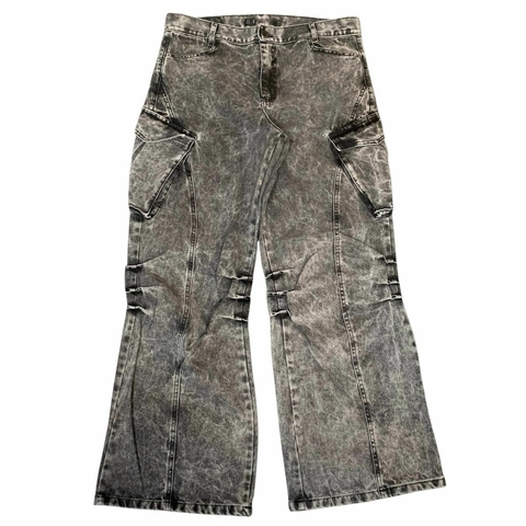 Pantalon Baggy Gris Y2K Wide Leg - comprar online