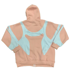 Buzo con Cierre Hoodie Recortes Friza Rosa on internet
