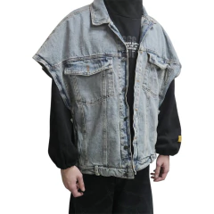 Chaleco Jean Poncho Y2k Streetwear - comprar online