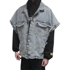 Chaleco Jean Poncho Y2k Streetwear en internet