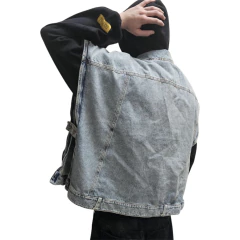 Chaleco Jean Poncho Y2k Streetwear - tienda online