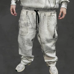 Pantalon Joggin Baggy Trash Blanco - KITCH TECH