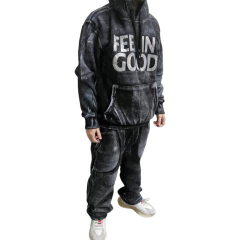 Buzo Hoodie Canguro Feelin' Good Dark Grey - KITCH TECH