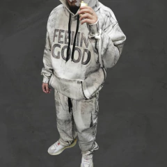 Buzo Hoodie Canguro Trash Feelin' Good - KITCH TECH