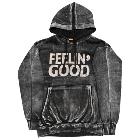 Buzo Hoodie Canguro Feelin' Good Dark Grey