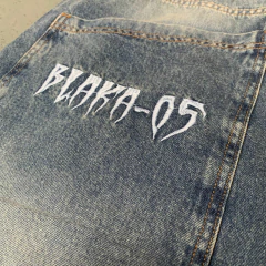 Pantalon Intervenido Jean Baggy Skull Spider - comprar online