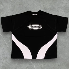 Remera Boxy Fit Urban Destello Negro - comprar online