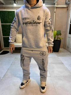 Pantalon Flare Jogging Hellstar Gris - buy online