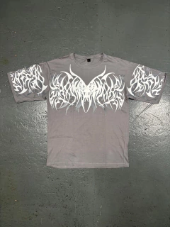 Remera WildStyle Lettering Gris