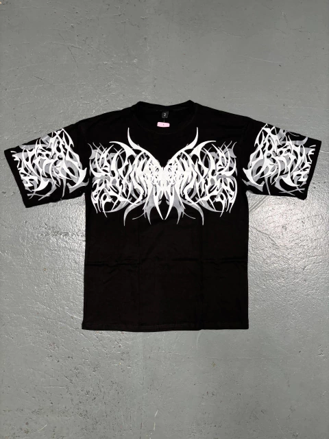 Remera WildStyle Lettering Negro - comprar online