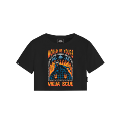Crop Top World Is Yours Negro