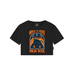 Crop Top World Is Yours Negro