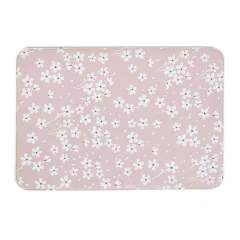 Alfombra de baño acolchonada Blossom Pink