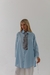 MAXI CAMISA CATALINA CELESTE - comprar online