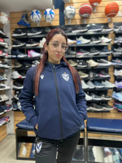 CAMPERA C/CAPUCHA VELEZ MACRON ZITHER AZUL MARINO (MA042) en internet