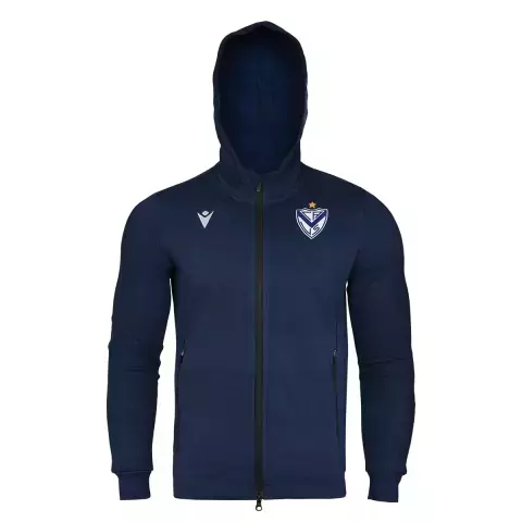 CAMPERA C/CAPUCHA VELEZ MACRON ZITHER AZUL MARINO (MA042) - comprar online