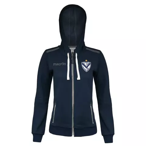 CAMPERA VELEZ DAMA GRIME C/CAPUCHA AZUL MARINO (MA163) - comprar online