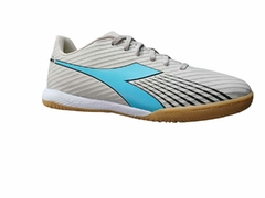 BOTIN FUSION GRIS/CELESTE FUTSAL (DIA536-1)