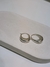 Argollas Gota Acero - tienda online