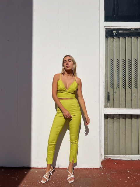 PANT BRUNET | VERDE LIMA