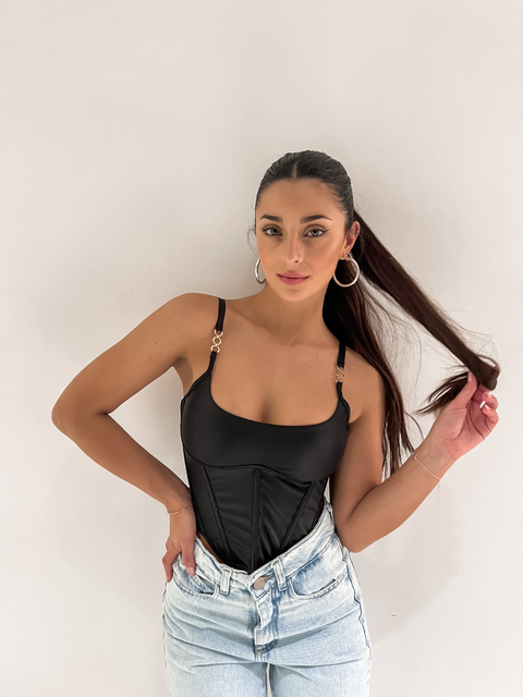 BUSTIER HAIDI | NEGRO