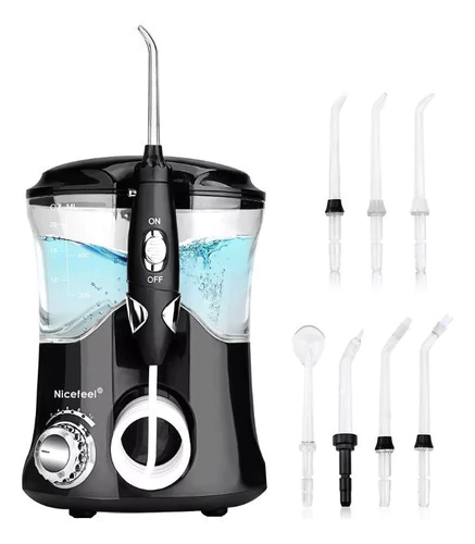 Irrigador Bucal + 7 Picos + 125 Psi +600 Ml +10 Niv Presion Familiar enchufado a red - comprar online