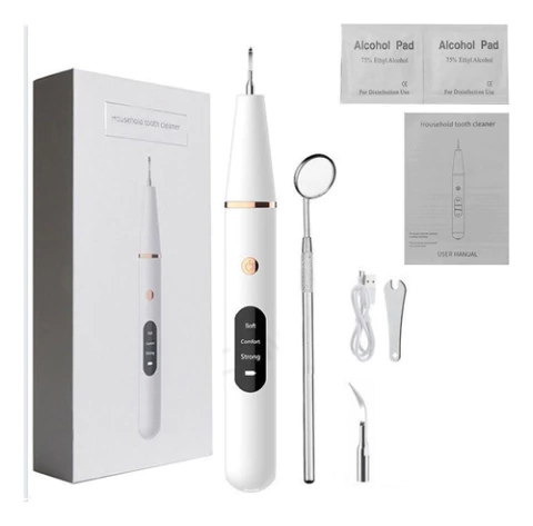 Removedor Raspador Eléctric Sónico Elimina Sarro Dental Oral con 2 puntas mas espejo calidad preimium - comprar online
