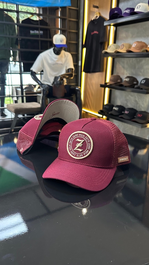 BONÉ TRUCKER COLEÇÃO BONITO - VINHO - comprar online