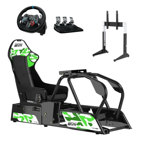 Combo Simulador FS Pro + Volante G29 + Soporte de TV - comprar online